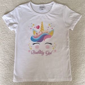 Unicorn “Birthday Girl” T-shirt 🦄
